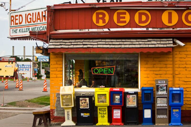 FILE - The Mexican restaurant Red Iguana, located in Salt Lake City, was featured in "A Taste of Everywhere" from season 4 of "Diners, Drive-Ins & Dives."
