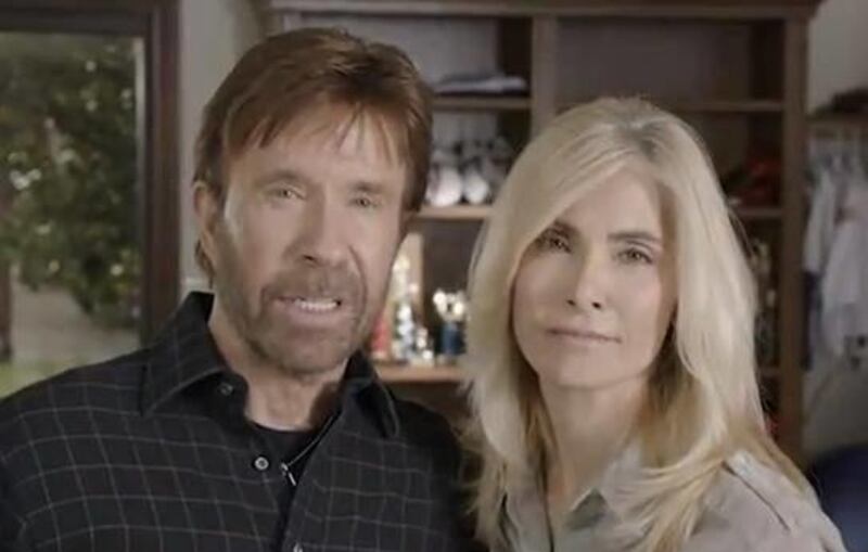 Actor Chuck Norris, who with his wife, Gena, is an outspoken opponent of the Obama administration, called for readers to "choke the life out of Obamacare" in a blog post.