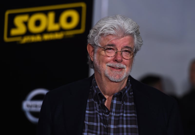 George Lucas arrives at the premiere of "Solo: A Star Wars Story" at El Capitan Theatre on Thursday, May 10, 2018, in Los Angeles. (Photo by Jordan Strauss/Invision/AP)