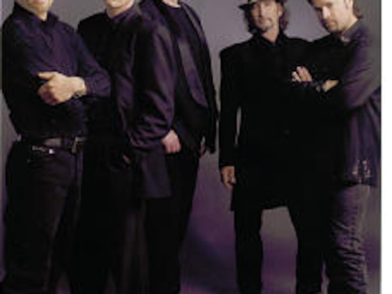 Dave Innis, left, John Dittrich, Greg Jennings, Paul Gregg and Larry Stewart of Restless Heart. The band will perform in Orem Monday.