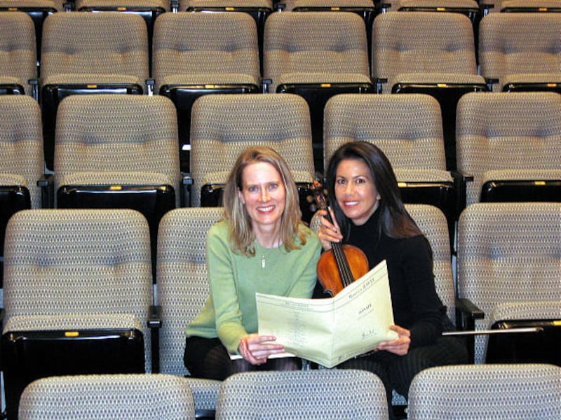 Karlyn Bond, left, and Yuki MacQueen to perform Wednesday.