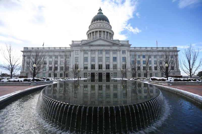 FILE - The Capitol in Salt Lake City is pictured on Friday, Jan. 25, 2019. Uber and Lyft drew the ire of cab companies, and a slew of fines, when they rolled into Utah. While those issues have been resolved, peer-to-peer car rental platforms and legacy ca