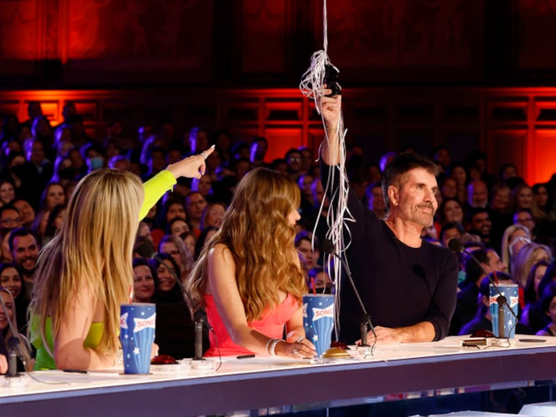 Judges Heidi Klum, Sofia Vergara and Simon Cowell on “America’s Got Talent.”