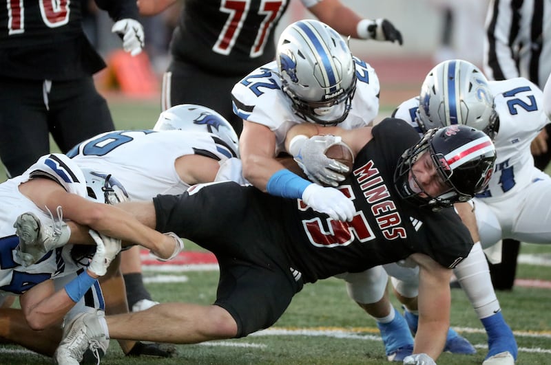 Park City plays Stansbury in a football game at Park City High School in Park City on Friday, Sept. 15, 2023. Park City won 21-17.