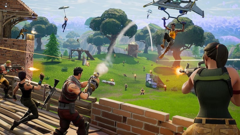 Fight against 99 other players to achieve a Victory Royale in “Fortnite.”