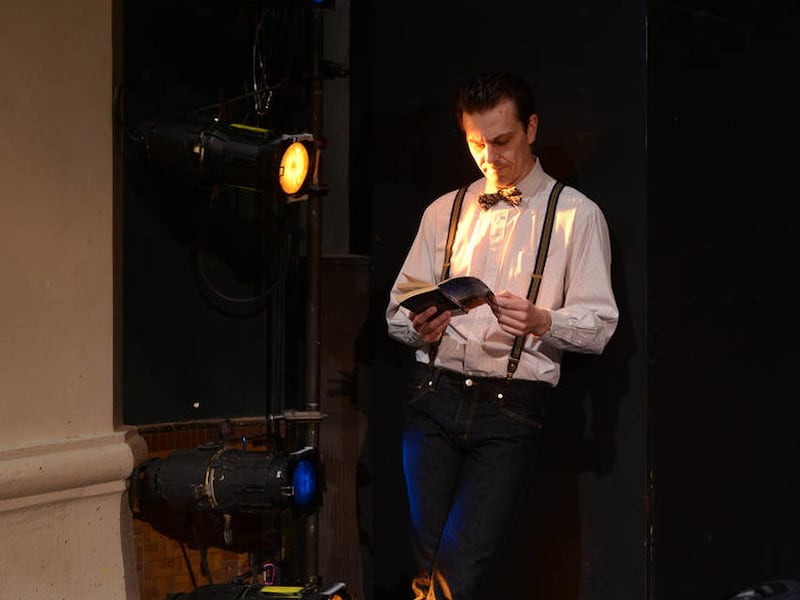 Robert Scott Smith plays the Stage Manager in "Our Town," which will run through Feb. 8 at the Grand Theatre.