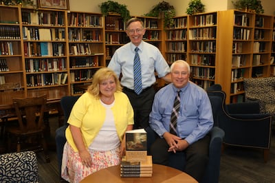 Standing, BYU professors Kenneth L. Alford, Mary Jane Woodger (sitting left) and Craig K. Manscill (sitting right) are the authors of "Dreams as Revelation."