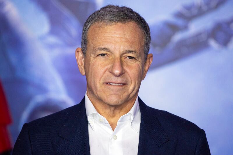 Chairman and Chief Executive Officer (CEO) of The Walt Disney Company Bob Iger poses for photographers upon arrival at the premiere for the film “Star Wars: The Rise of Skywalker,” in central London, Wednesday, Dec. 18, 2019.