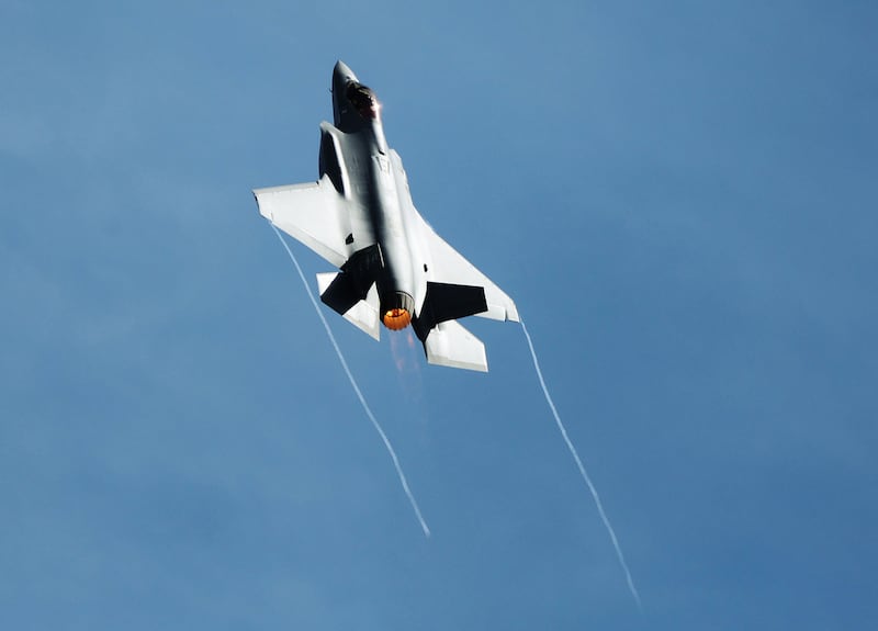 An F-35A Lightning II is pictured at Hill Air Force Base near Layton on June 3, 2022.