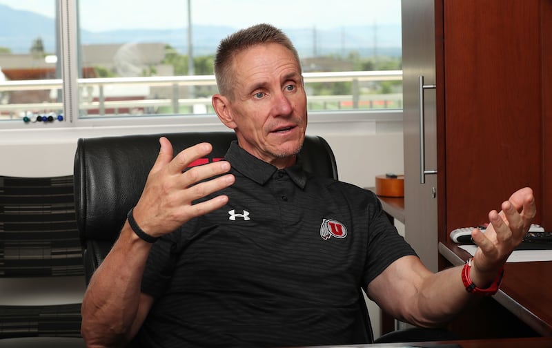 Utah football assistant coach Gary Andersen in Salt Lake City on Tuesday, June 19, 2018.