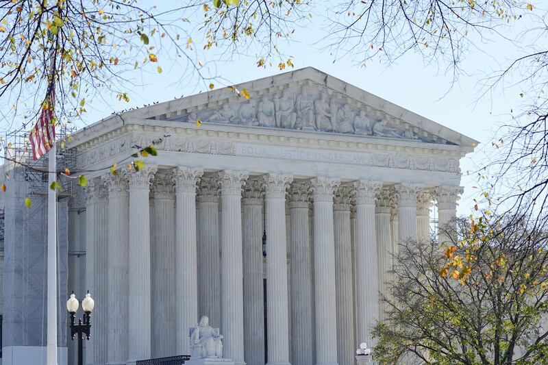 The U.S Supreme Court is seen on Friday, Nov. 3, 2023, in Washington.