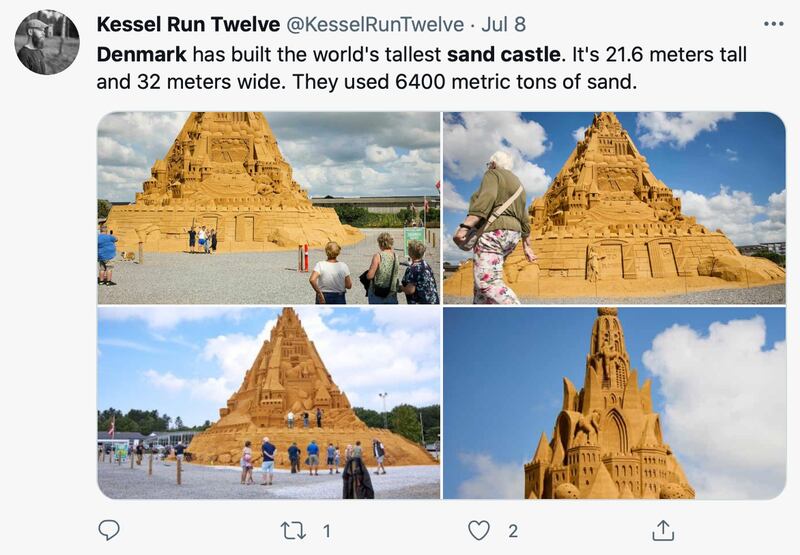 A sandcastle in Denmark is making headlines.