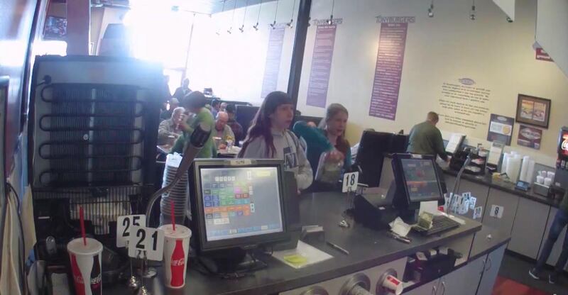 Surveillance video shows two young women who walked into a Salt Lake City Tonyburgers on Thursday, March 17, 2016, and took a jar full of money by distracting the cashier. The Salt Lake County District Attorney's Office has filed two third-degree felony t