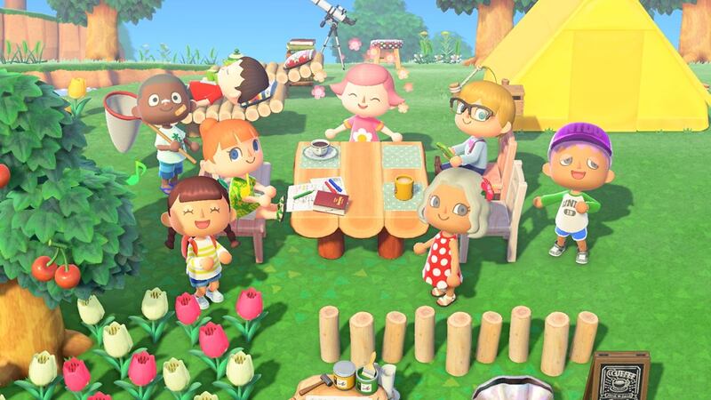 Villagers in “Animal Crossing: New Horizons.”