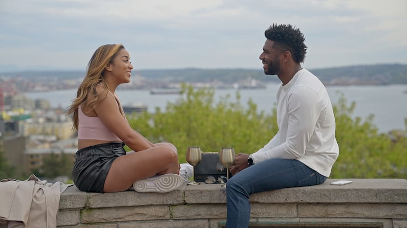 Tiffany and Brett in “Love is Blind.”