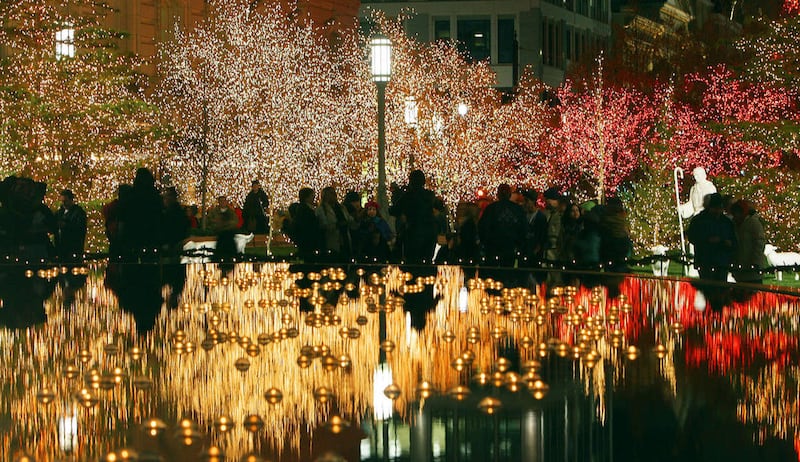 Christmas lights at Temple Square in Salt Lake City on Nov. 23, 2012.