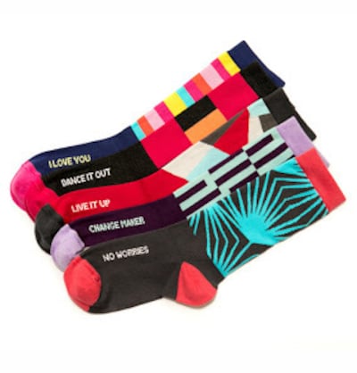 Posie Turner inspirational/mantra socks