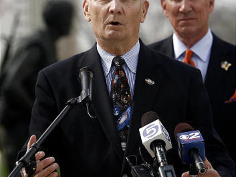 Former Senator Jake Garn and Maj. Gen. Peter Cooke express concern about GOP Senate candidate Mike Lee.