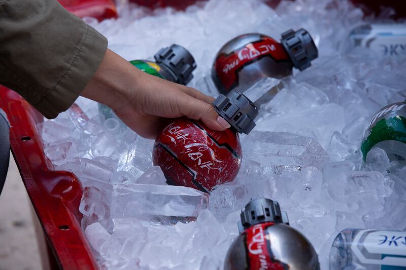 A product shot of the drinks made by the Coca-Cola Company for Disney.