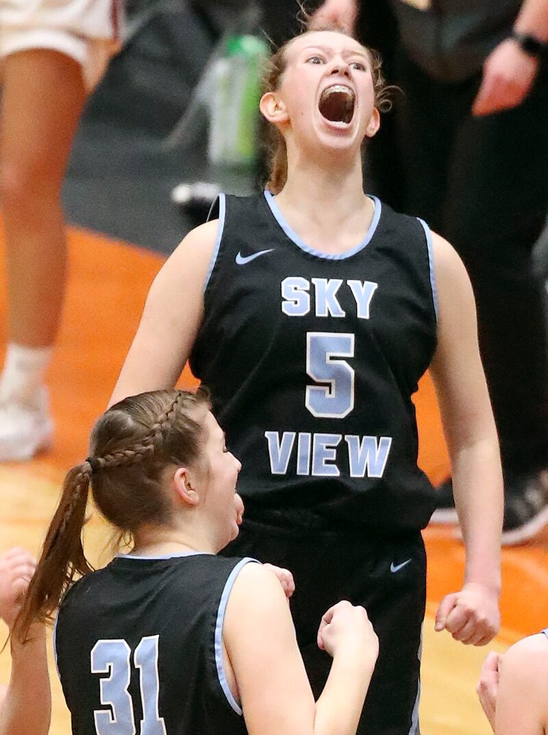 High school girls basketball Sky View beats Logan for 4A state title