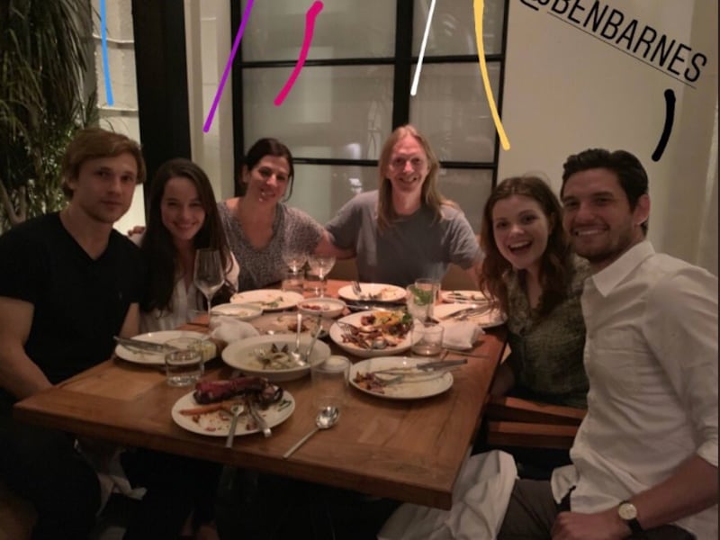 Ben Barnes, who played Prince Caspian in the films, posted a photo on social media this week that shows him, William Moseley (Peter Pevensie), Georgie Henley (Lucy Pevensie), Anna Popplewell (Susan Pevensie), “The Lion, the Witch and the Wardrobe” directo