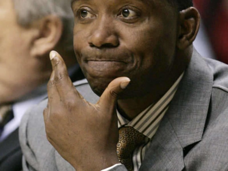 FILE - In this April 16, 2008 file photo, New York Knicks coach Isiah Thomas watches from the bench as his team played the Indiana Pacers in the first half of NBA basketball action in Indianapolis. Thomas has told SI.com that he is "really hurt" over crit