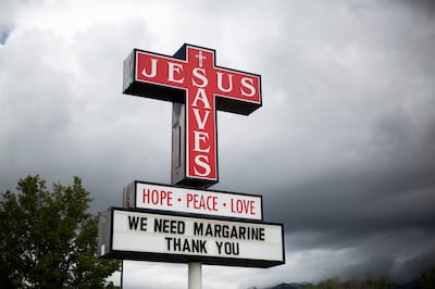 The sign for the Ogden Rescue Mission in Ogden on Friday, May 17, 2019. The mission houses around 34 men and six women enrolled in their yearlong program to help individuals get back on their feet, but the mission houses many more who are not enrolled in