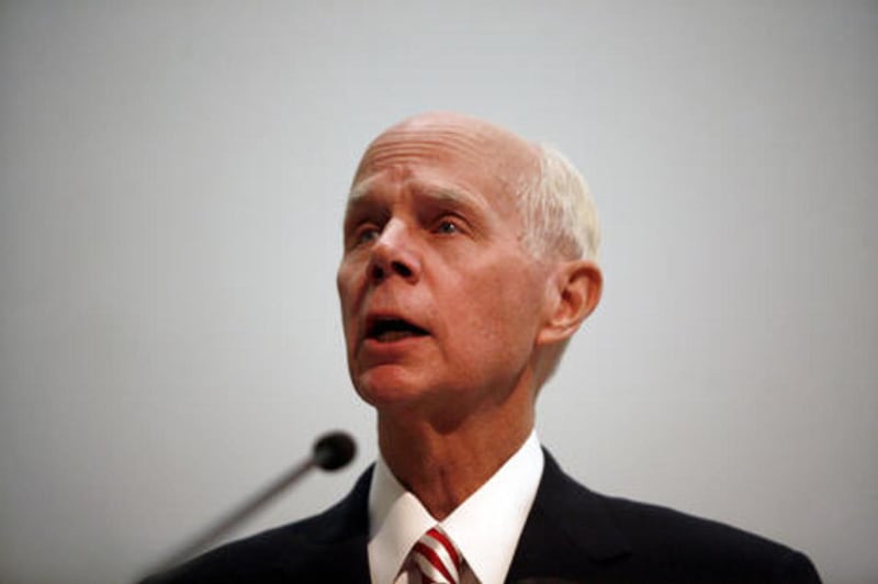 FILE: Elder Lance B. Wickman, First Quorum of the Seventy, gives his keynote speech during Saints at War, a special conference honoring LDS veterans and their families, at the BYU Conference Center in Provo on Friday, Nov. 11, 2011.