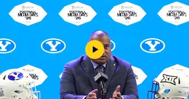 Watch: 5 things BYU's Kalani Sitake said at Big 12 media days, from CFP expansion to the Utah rivalry